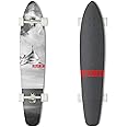 HORIZON BLUE 44 inch Kicktail Cruiser Longboard Skateboard | Hard Maple Deck and Bamboo | Cruising, Carving, Dancing, Free-Style Tricks Carver