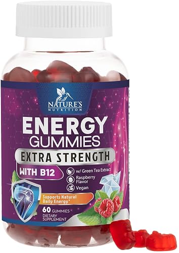 Energy Gummies - Vitamin B12 1000 mcg Per Serving - Daily Energy Chews ...