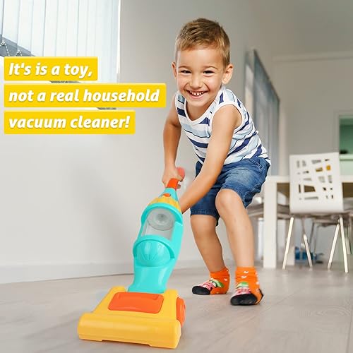 Kids Vacuum Cleaner Toy for Toddler, Toy Vacuum Cleaner with Light