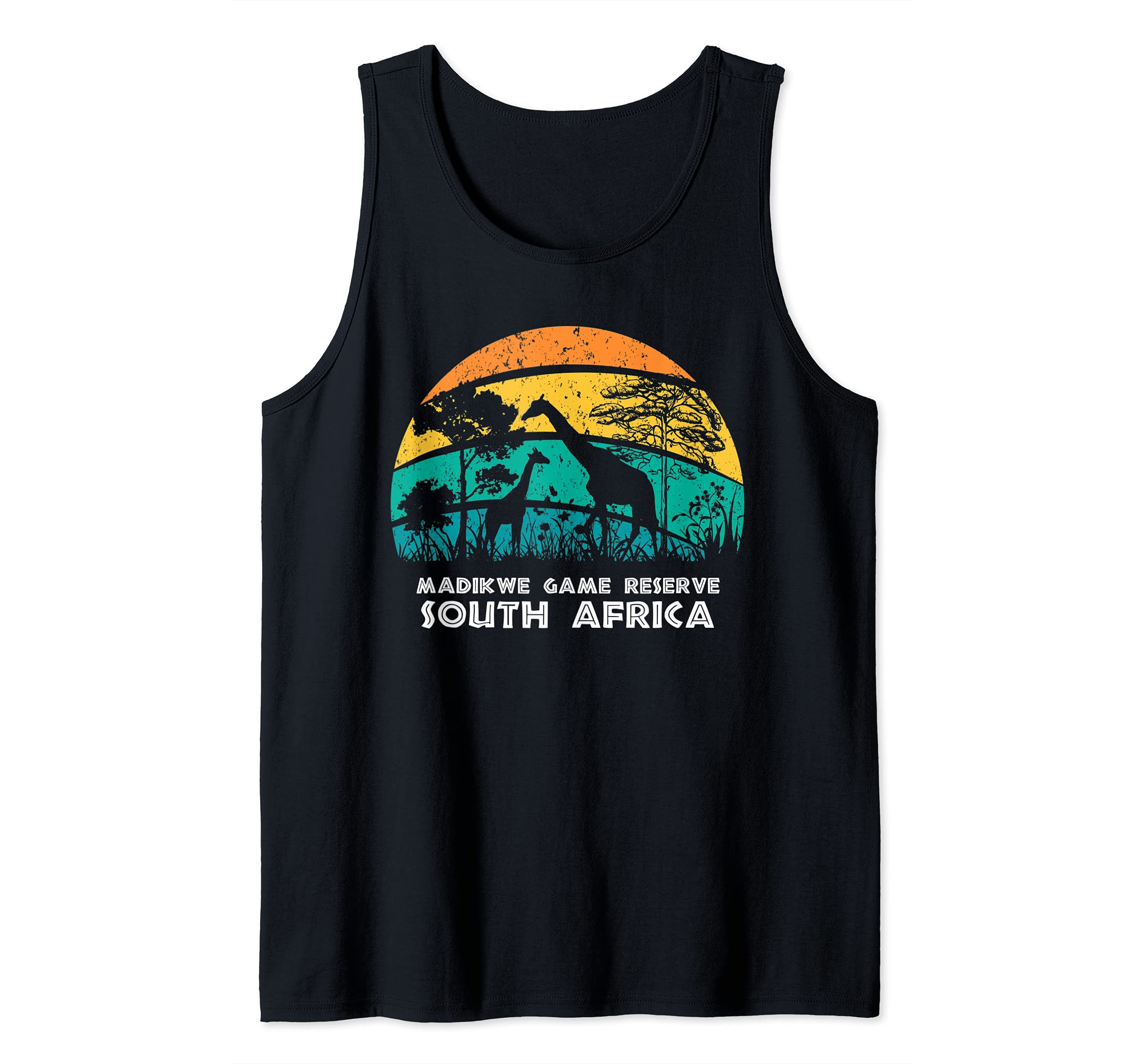Vintage Retro Madikwe Game Reserve, South Africa Africa Safa Tank Top