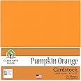 Clear Path Paper - Pumpkin Orange Cardstock - 12 x 12 inch - 65Lb Cover - 25 Sheets