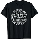 Long Board North Shore Surf Vintage Hawaii Beach T-Shirt