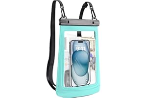 JZOCON Large Waterproof Phone Pouch, Floating Dry Bag for iPhone 16/15/14/11 Pro Max, Galaxy S24/S23 - Large Capacity Waterproof Bag with Sunscreen & Glasses Storage - 【Oversize】Dry Bag for Water Activities