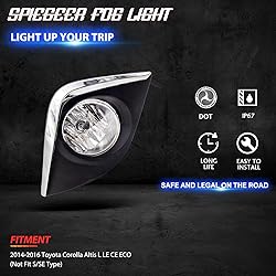 SPIEGEER Fog Lights Assembly for 2014 2015 2016