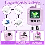 YKSLEMON Kids Camera Instant Print 48MP 1080P Video 32GB Card Unicorn Cover view 7