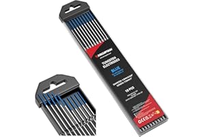 ARCCAPTAIN TIG Welding Tungsten Electrode 10-Pack 0.04" x 7" (Blue - 2% Lanthanated, WL20/EWLa-2)