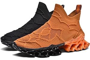 Poramea Mens Slip on Loafers Walking Tennis Shoes Laceless Running Blade Sneakers Mesh Trail Jogging Casual Athletic