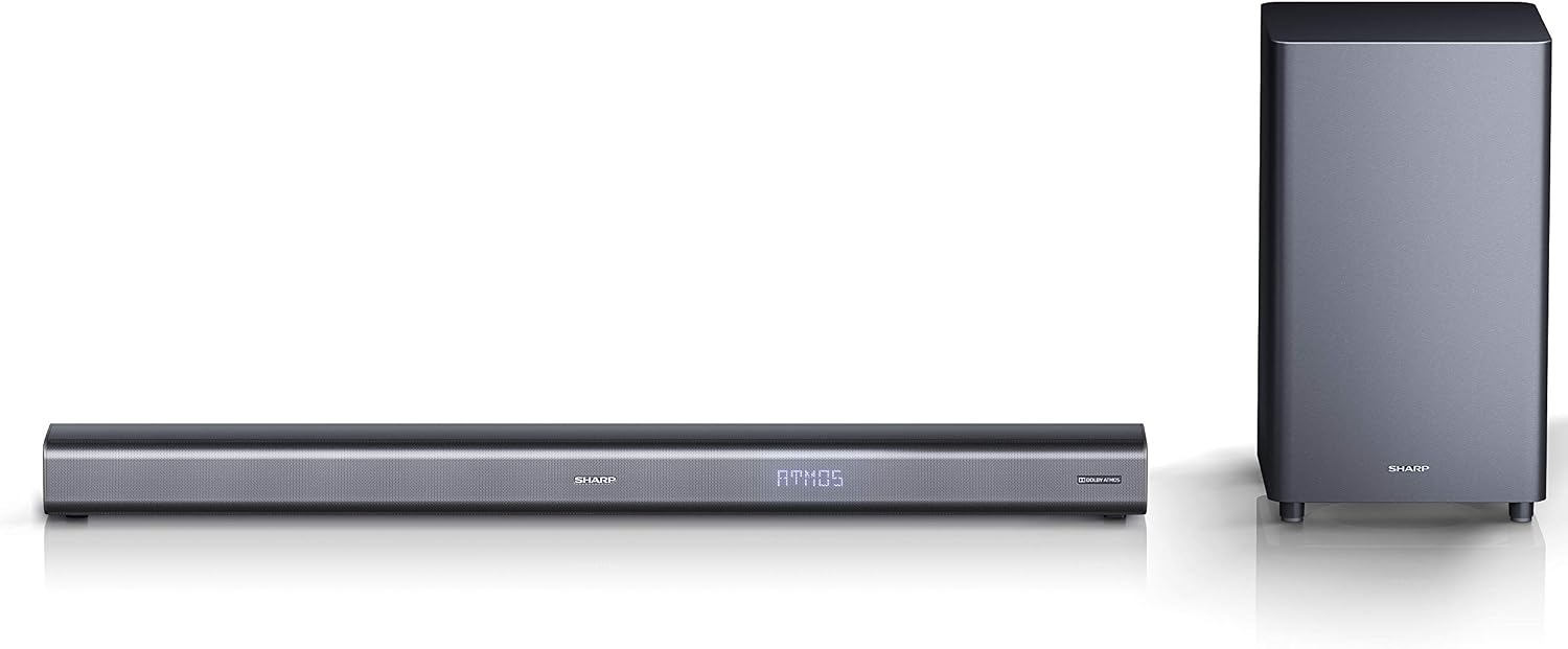 Sharp HT-SBW460 3.1 Soundbar, Dolby Atmos Soundbar with Subwoofer for TV with Wireless Bluetooth Surround Sound - Image 3