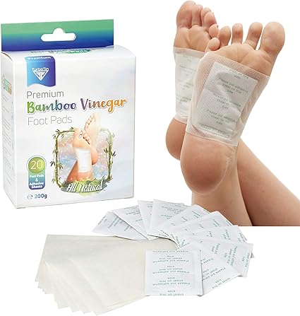 Amazon Com Bamboo Vinegar Foot Pads Natural Pain Stress Sleep