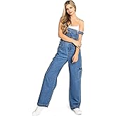 Lana Roux 90s Retro Dungaree Utility Chino Denim Jumpsuit Jean Overalls
