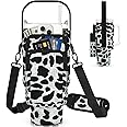 Water Bottle Carrier Bag with Phone Pocket for Stanley 40/30 oz Tumbler,Neoprene Water Bottle Holder Cross-boday Bag with Adjustable Shoulder Strap& Handheld Strap for Stanley Cup Accessories