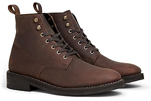 Northridge Leather Denali Men’s Boot – Premium Full-Grain Leather Ankle Boot with Studded Outsole & Glove-Lined Interior