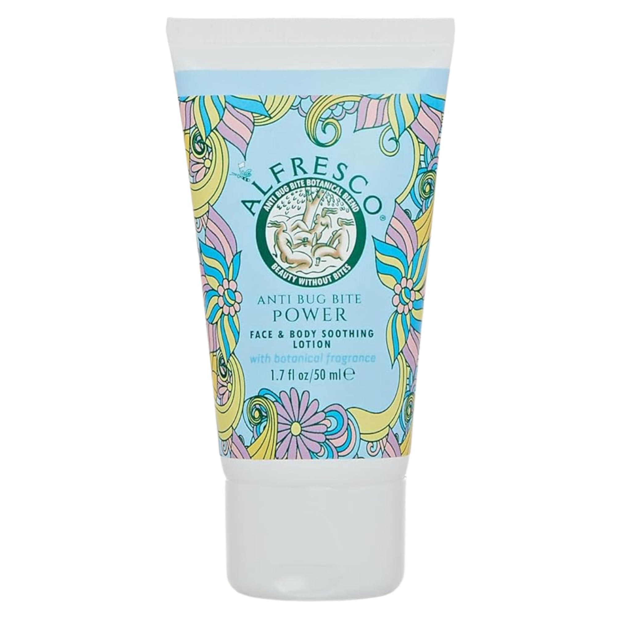 Alfresco - Power, Anti Bug Bite Face & Body Soothing Lotion, Natural Bug Repellent & Body Moisturiser, DEET-Free Travel Essential - Adult, Children & Sensitive Skin (50 ml)