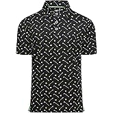 Damipow Boys Golf Shirt Moisture Wicking Youth Polo Shirts Quick Dry Kid Collared Shirt