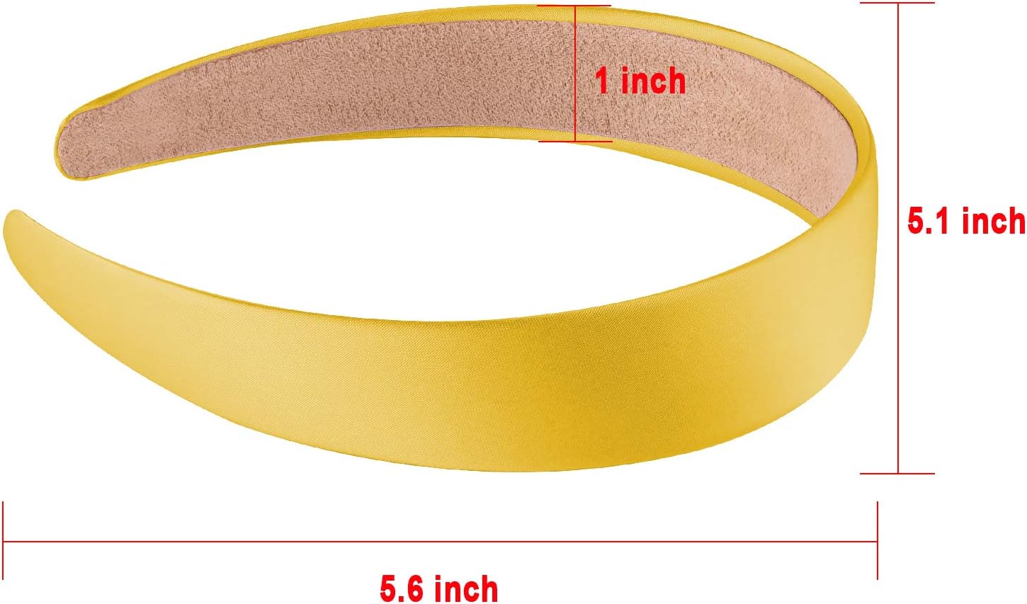 SIQUK 12 Pieces Satin Headbands 1 Inch Wide Non-slip Headband Colourful Headbands DIY Headband for Women and Girls,12 Colours - Image 3