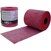 GURU USA W-S Band Roll Waterproof Sealant Tape, Water Resistant Adhesive Sealer for Bathroom Tiles &amp; Wall Joints, Heavy Duty &amp; Waterproof Sealing Tape for Shower, 14 cm x 20 m Roll