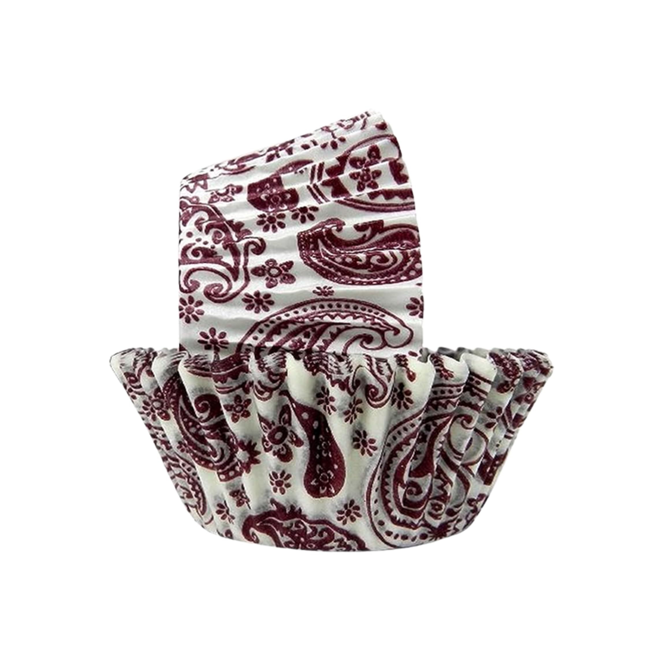 Regency RW1116PASBU Greaseproof Standard Baking Cups, Paper, Burgundy & White