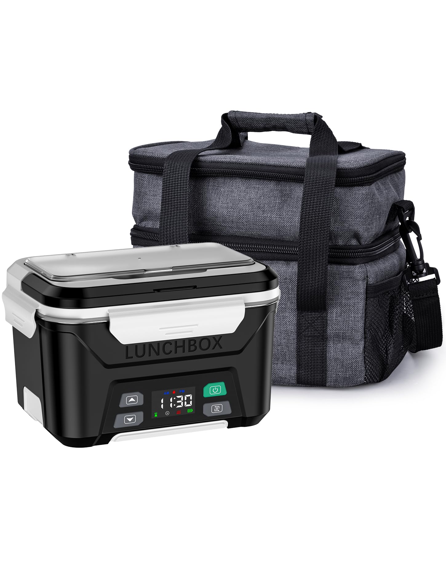 Photo 1 of ***SEE NOTES*** 
EAST OAK Cordless Electric Lunch Box for Adults, Heated Lunch Box Battery Powered with Automatic Heating, 5.5 Cups Portable Food Warmer with Insulated Carry Bag