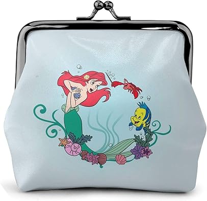 Amazon リトルマーメイド アリエル がま口財布 小銭入れ ミニウォレット コインケース ミニ財布 小物入れ かわいい おしゃれ コンパクト 人気 アニメ キャラクター 雑貨 グッズ X 幸せの花 財布