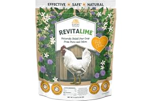 Eaton Pet and Pasture Revitalime – Coop Care Made Easy- All-Natural Coop Freshener, Odor & Pest Eliminator | Naturally Controls Moisture, Reduces Ammonia, & Repels Pests | Safe for Chickens (5lbs)