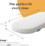 Mother Nurture Classic Foam Moses Basket Mattress 65x28x4cm view 2