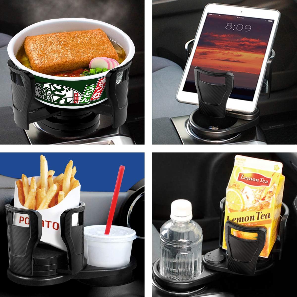 LiteBee Dual Car Cup Holder, Cup Extender, Hydro-Flask Cup Holder Adjustable and Extendable Suitable for Large Water Bottle: Automotive