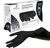 Farla Medical MediHands Disposable Nitrile Gloves Black 100 Count XL
