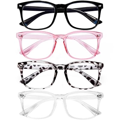 Blue Light Blocking Glasses for Women/Men/FEIDU 4-Pack Computer Gaming Glasses