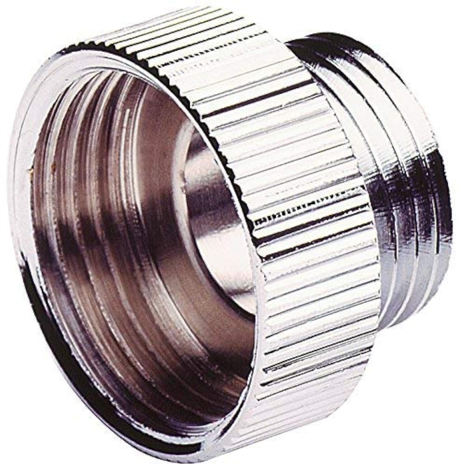 Waterberry Shower Hose Reducer Chrome Plated Metal Adapter 3/4" Female to 1/2" Male BSP Round Pipe Connection, Shower Hose Mixer Valve, Reducer, Adaptor