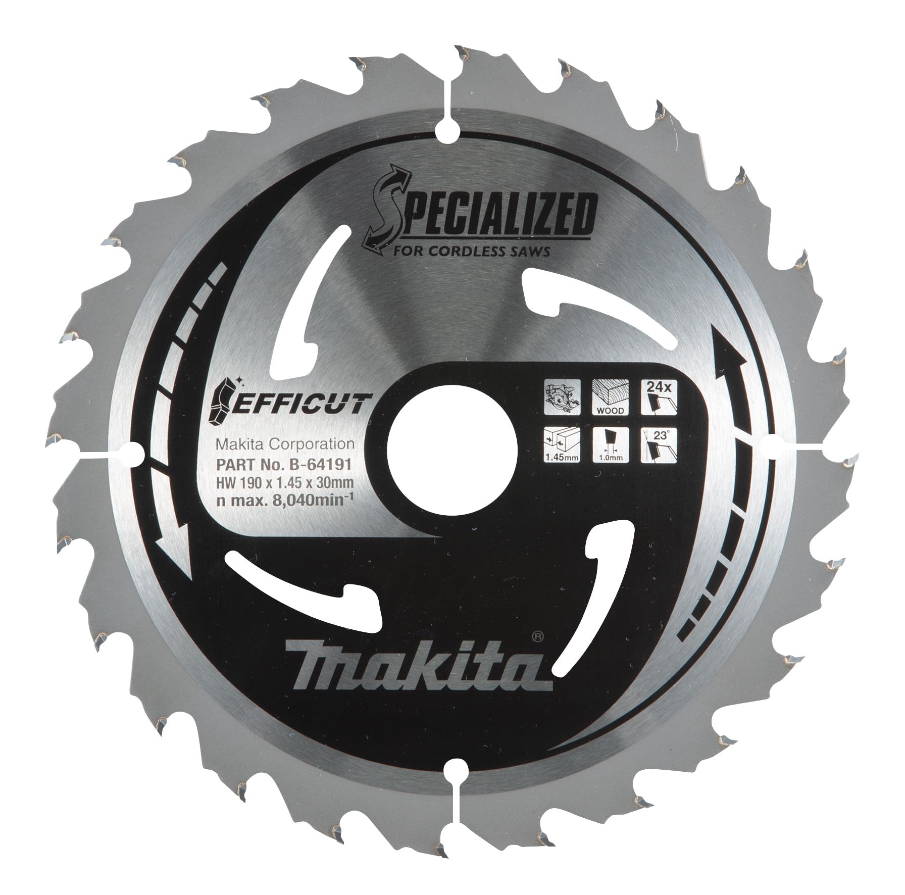 Makita B-64191 TCT Efficut Saw Blade 190x30x24T