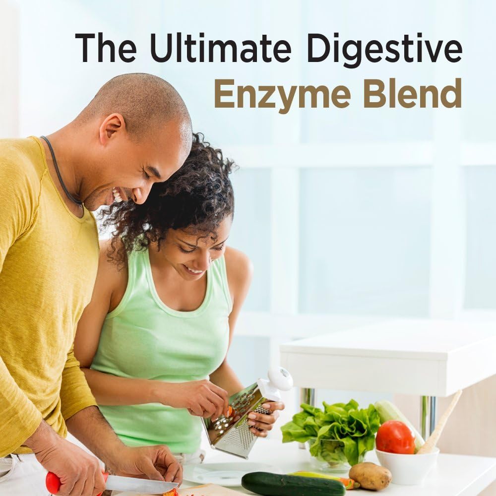 Garden of Life Vegetarian Digestive Supplement - Omega Zyme Ultra Enzyme Blend for Digestion, Bloating, Gas, and IBS, 180 Capsules: Health & Personal Care