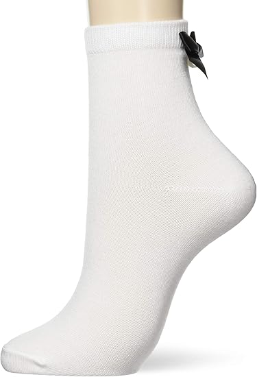 Amazon ウィゴー リボン パール ソックス 靴下 レディース F ホワイト 靴下 通販