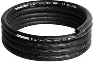 EVIL ENERGY 3/4 Fuel Hose Line Push Lock NBR Rubber SAE 30R7 10FT 200PSI