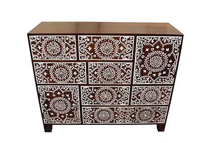 M C Naxos 2 Compartment Wooden Desk Drawer Organizer Door 8 Drawer
