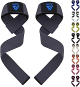 WFX Weight Lifting Straps Wrist Support Padded Neoprene Gym Grips Gray view 1