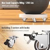 HOLKIE Castor Wheels 38mm with Brakes 4pc Furniture Casters 90KG Capacity view 5