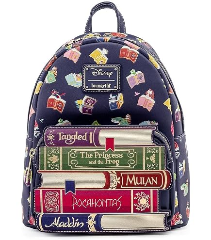 Loungefly Disney: Princess - Books Classics - Happily Ever After - Mini Backpack with Zipper Charm
