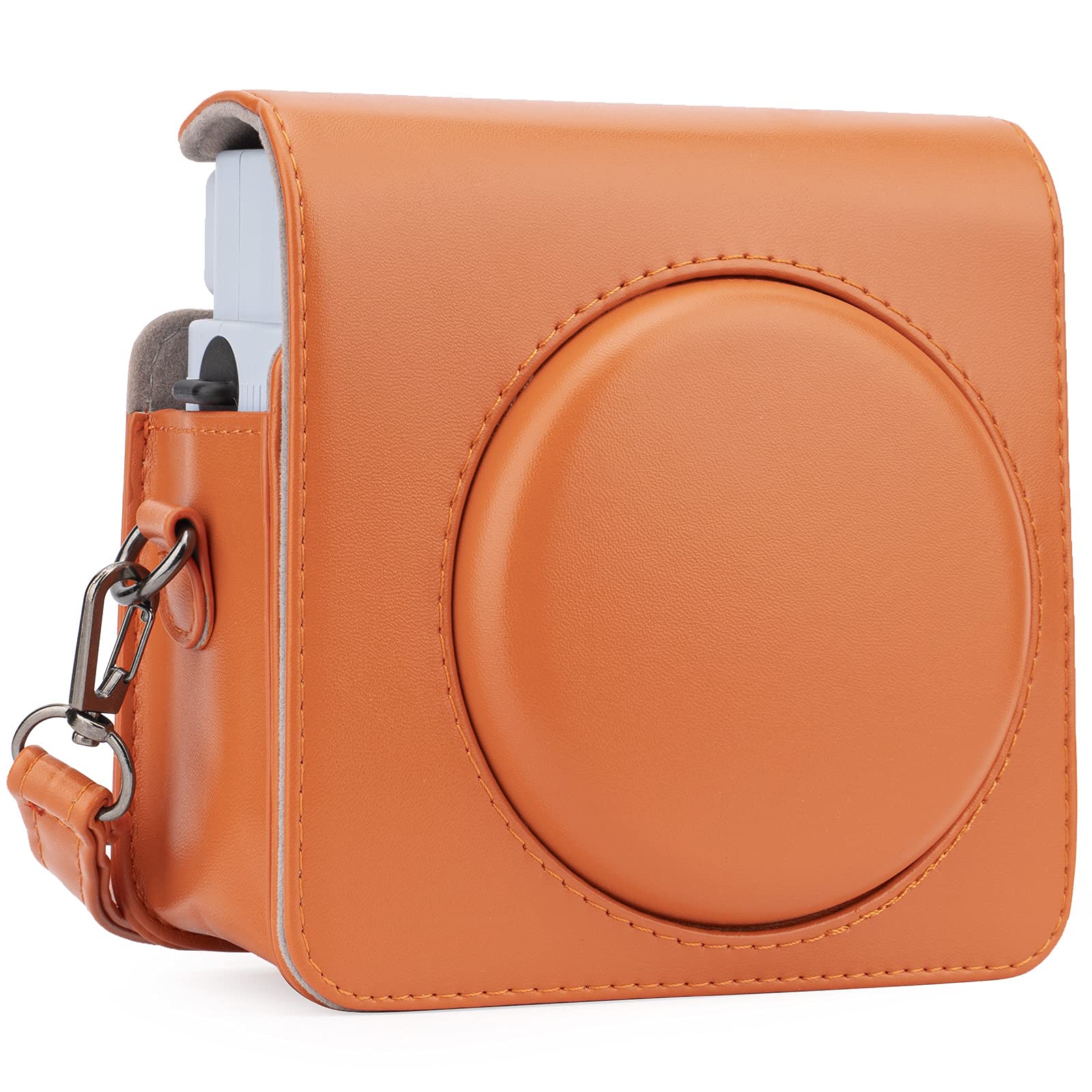 Frankmate Protective Case Compatible with Square SQ1 Instant Film Camera, PU Leather Compact Case Bag with Adjustable Shoulder Strap