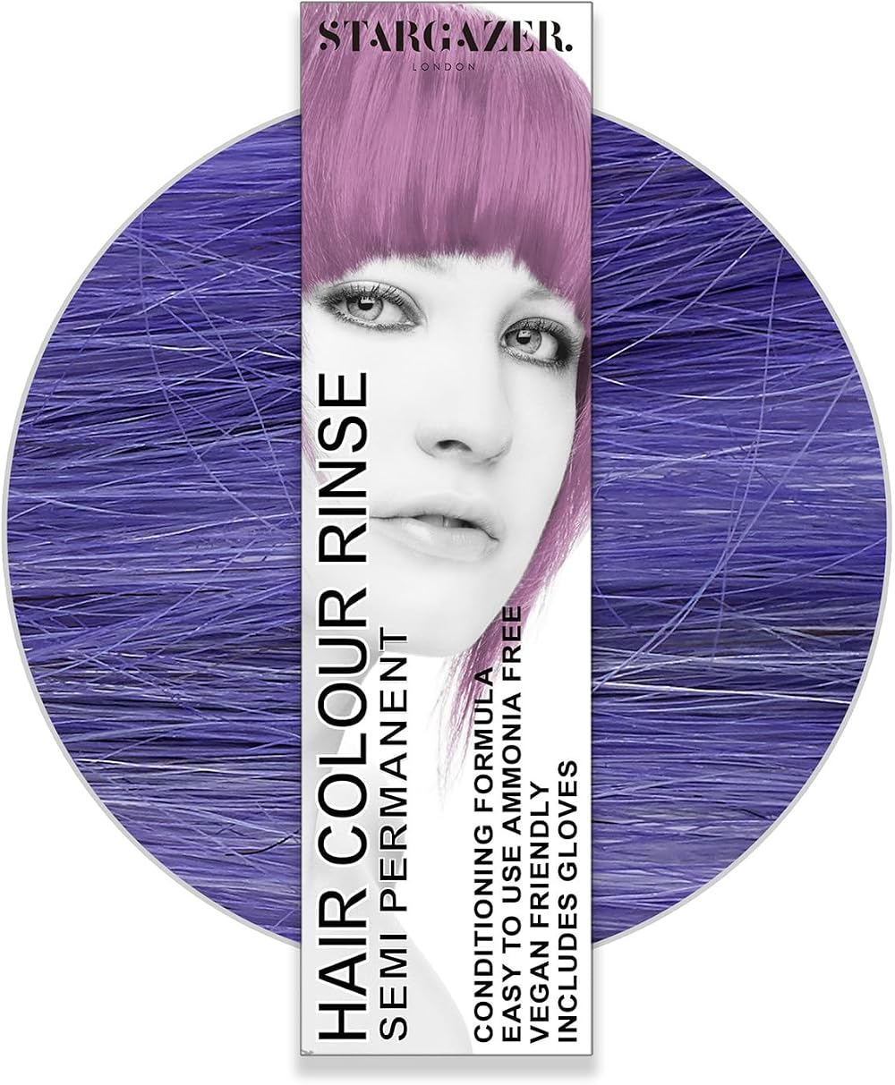 Stargazer Purple Semi Permanent Hair Dye - Ammonia Free, Conditioner