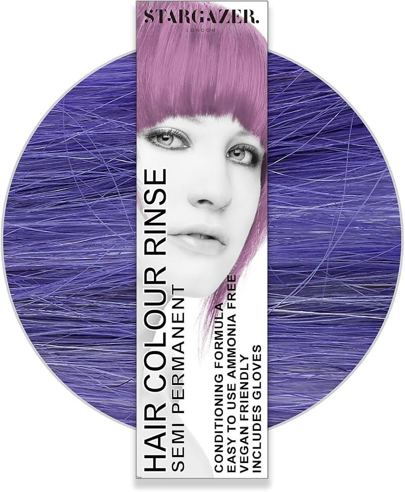 Stargazer Purple Semi Permanent Hair Dye - Ammonia Free, Conditioner