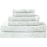Tommy Bahama - Bath Towels, 100% Soft & Absorbent Cotton with Yarn-Dyed Loops, Medium Weight Bathroom Towels (Pineapple Venture Green, 6 Piece)