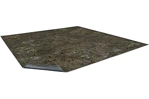 Battle Systems Terrain Muddy Streets Game Mat 2x2 - Neoprene Playmat for Warhammer, D&D, Frostgrave and More!