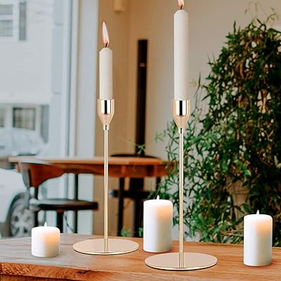 Buy Candle Holders Dedoot 3 Pcs Gold Candlestick Holders Metal Taper Candle Holders Fit 3 4 Inch Taper Candle Decorative Candle Stand 8 7 Inch Height For Wedding And Dinner Table Online In Turkey B07rddtg1g
