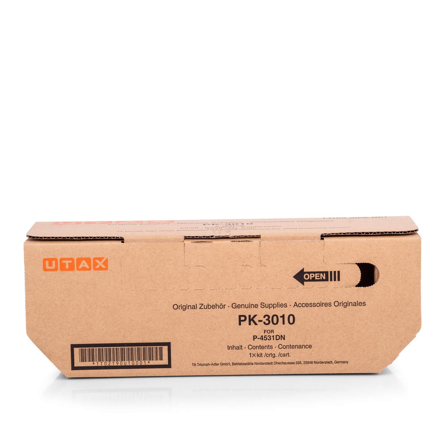 Original Utax 1T02T90UT0 / PK-3010 Premium Printer Cartridge Black 12500 Pages