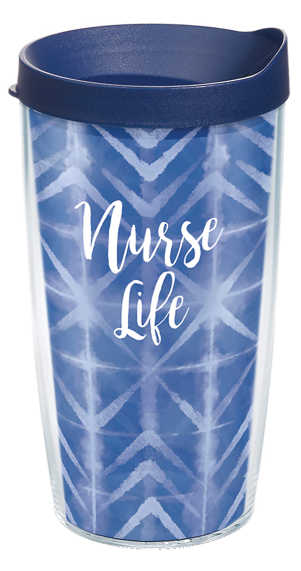 Tervis Nurse Life Made in USA Double Walled Insulated Tumbler Travel Cup Keeps Drinks Cold & Hot, 16oz, Clear