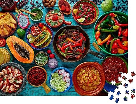 rompecabezas de comida