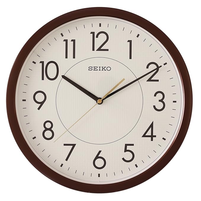 Buy Seiko Wall Clock (36.1 cm x 36.1 cm x 3.9 cm, Brown, QXA629BT