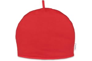 Muldale Large Tea Cozy for Teapot Insulated - Jubilee Red - 100% Cotton Extra Thick Wadding - Designed in England - Tea Cozies Covers Fit 1 to 6 Cup