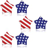 Liliaafar 3 Pairs Patriotic American Flag Stud Earrings 4th of July Red White Blue Stars Earrings for Women Jewelry Gifts for 250th Anniversary Independence Day Holiday Accessories