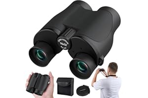 Aurosports 16x32 Compact Binoculars for Adults and Kids - High Powered Small Binoculars with Low Light Vision - Easy Focus Lightweight Binoculars for Bird Watching Hunting Travel Hiking